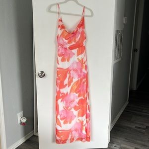 Pink/peach floral event dress NWT